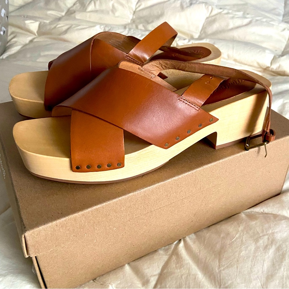 Madewell leather Clog Sandals